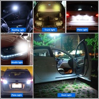 T10 led lampe auto w5w CANBUS 4014 24smd 6000K feux de dégagement de voiture blancs lampes de lecture lampes de plaque d'immatriculation lampes de porte