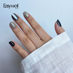 Easywell Faux Ongles <span class=keywords><strong>Gel</strong></span> Souple Boîte D'emballage Personnalisée Vente En Gros Oeil De Chat Appuyez sur les Ongles Ongles Artificiels Acrylique - Product Image 1