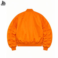 Blouson Bomber Homme Luxe Personnalisé en Satin, Coupe Oversize, Style Streetwear, Veste de Vol MA-1, Coupe-Vent en Nylon Lourd – Fabricant