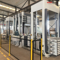 Presse à placage automatisée multicouche à cycle court Vario Press MT8-01, pression maximale 1600 kN, utilisation facile, puissance 39,95 kW, travail du bois
