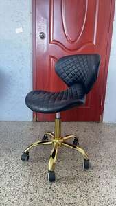 Chaise de technicien en pédicure avec roulettes, réglable en hauteur, pivotant à 360 degrés, tabouret de salon de spa pour les pieds - Product Image 4