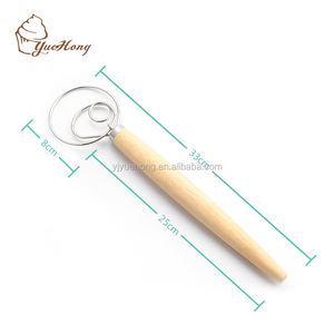 דני בצק להקציף לחם להקציף וו עץ יד מיקסר לחם אפיית כלים למטבח - Product Image 3