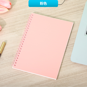 Bán Buôn A5 Kích Thước Xoắn Ốc Phong Cách Máy Tính Xách Tay Đơn Giản Rắn Màu Sắc Sinh Viên Văn Phòng Phẩm Với Dày Cuộn Dây Và PP Bìa Cho Các Trường Học Sử Dụng - Product Image 6