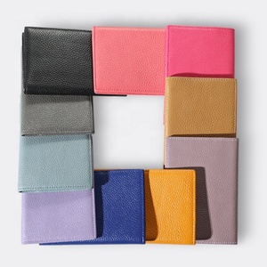 High Quality Genuine Leather Passport <b>Cover</b> RFID Travel Passport Wallet with ID <b>Window</b> New Design Leather Passport Holder - Product Image 4