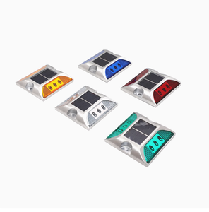 A energia solare rosso <span class=keywords><strong>blu</strong></span> luci lampeggianti strada Nail Cast in alluminio quadrato Highlight Highlight Highlight - Product Image 3