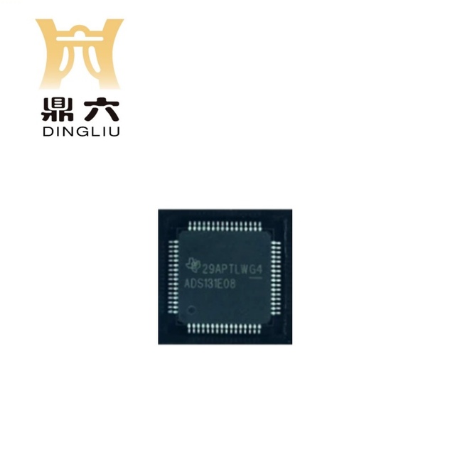 DING LIU ADS131E08IPAGR ADS1672IPAGR ADS1675IPAGR ADS8365IPAGR Silk Screen ADS131E08 TQFP-64 Analog Front-end IC