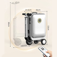 Valise-trottinette électrique légère Airwheel pour adulte, modèle SE3SL, avec roue arrière pleine antidérapante et moteur puissant