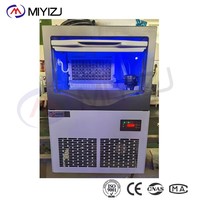 Machine à glaçons automatique commerciale en acier inoxydable, haute productivité 50 kg/jour, avec pompe à moteur économe en énergie
