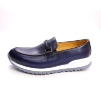 Mocassins de Luxe Personnalisés en Cuir pour Hommes, Confortables à Semelle Plate Noire, Chaussures Décontractées Sportives Faites Main Couleur Patine