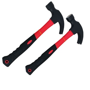 Martillo de perforación con mango de fibra de vidrio para construcción doméstica, herramienta de martillo de hierro para golpear y golpear, personalizable OEM - Product Image 1