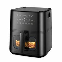 Cuisinière saine avec panneau tactile intelligent, boîte de qualité export, ensemble de cuisson complet, boîte à pot amovible, friteuse à air chinoise, four sans coup de pression