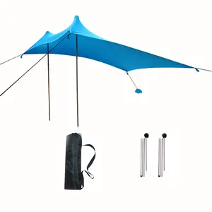 Tốt nhất Cắm Trại Đi Bộ Đường Dài câu cá thiết bị siêu nhẹ mưa bay Tarp Sun Shade Lều bãi biển nơi trú ẩn tán