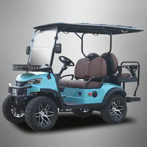 Elektrische Golfkar Off-Road Safari Auto 4 Seater72 V Golfkar Custom Tour Elektrische Winkelwagen Verkoop Tegen Gereduceerde Prijzen