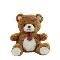 Peluche Ours Brun Adorable Coussin Confortable Compagnon de Nuit pour Vente en Gros, Cadeau, Présentation en Magasin et Décoration Intérieure