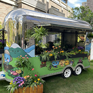 Custom Stainless Steel & Aluminum <b>BBQ</b> Food Trailer with Candy Station - Product Image 4