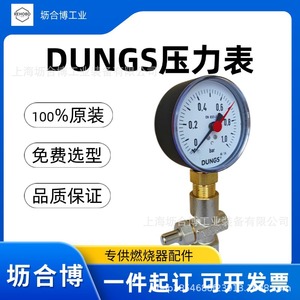 Dungs Analog Pressure <b>Gauge</b> 0 1 Bar With Push Button Valve For Gas Systems - Product Image 4