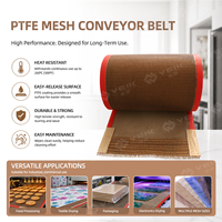 Bande transporteuse en maille PTFE pour les machines de séchage de tapis, les équipements de revêtement textile, les fours industriels et les systèmes de traitement continu