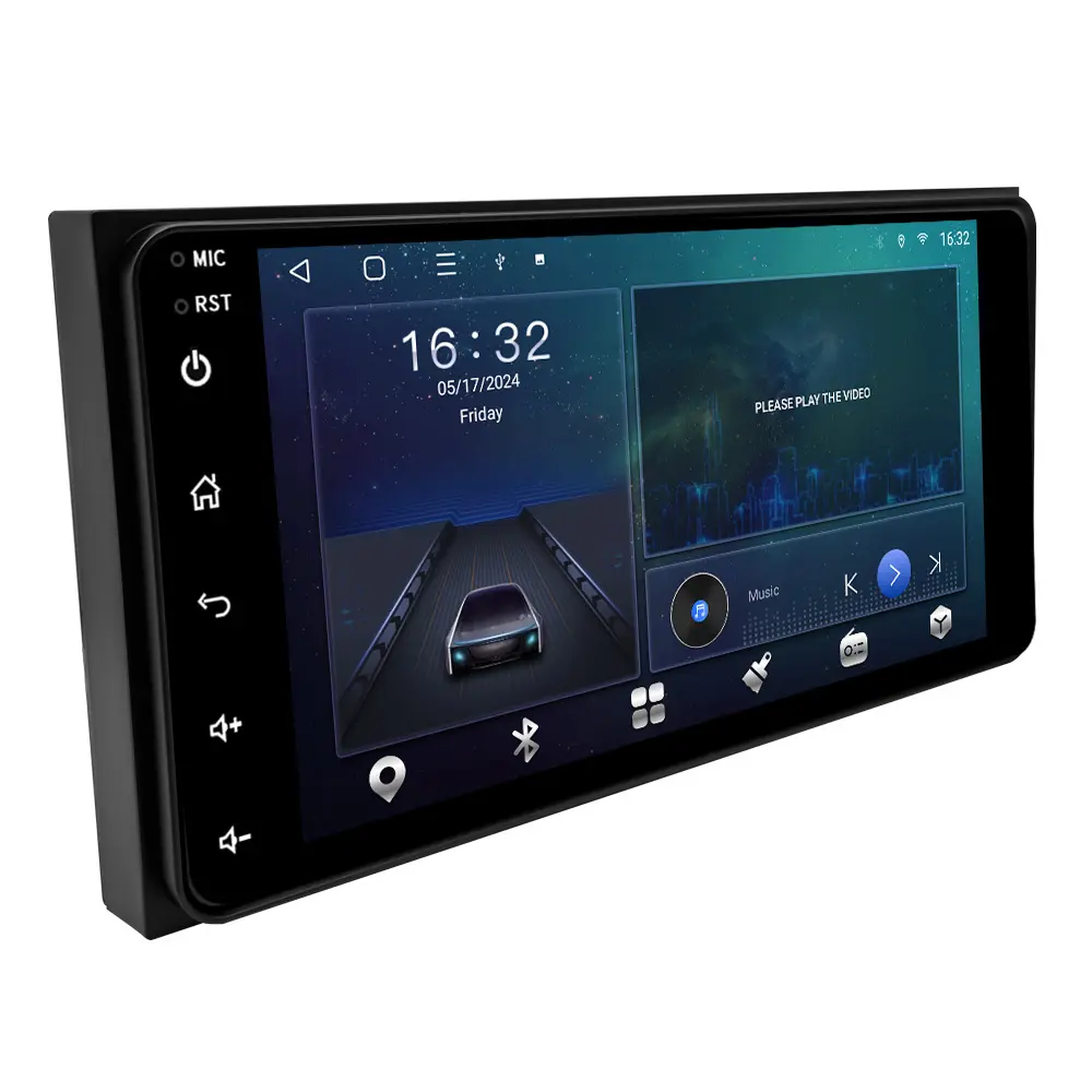 Tela de toque TS7 personalizada rádio universal para carro Android bluetooth dvd player para Toyota 7 polegadas