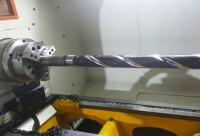Tour de fraisage CNC cyclonique à 3 axes de haute précision, à course ultra-longue, de qualité industrielle YH80-4000, avec une longueur de traitement de 3700 mm