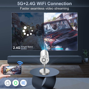 Salange giá tốt nhất x5g máy chiếu 720p Thông minh mini Lift Hidden ngoài trời proyectores Android nhà di động video LED máy chiếu - Product Image 3