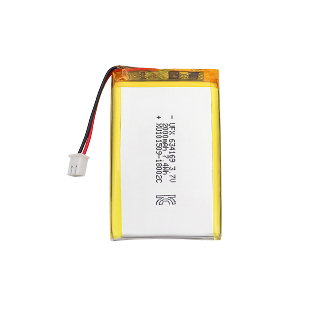 High Quality UFX 634169 2000mAh 3.7V Liquid Battery Cell 4.2V Charging Voltage 500 Cycles OEM/ODM KC UN38.3
