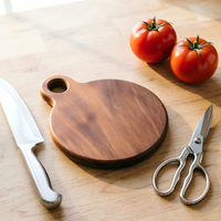 Planche à découper en bois de noyer noir, planche à découper solide en bois pour aliments pour bébés et fruits, plateau en bois sans peinture, petite planche à pain en bois massif