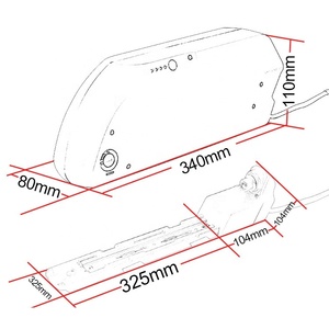 36 Volt e-xe đạp Lithium Accu Ống pin 36 V 13ah 48V 12Ah 15ah li-ion 18650 20Ah danh nghĩa 250W 500W 1000W động cơ điện Kit - Product Image 5