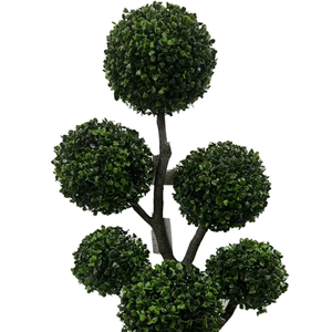 Albero Topiario Artificiale SanBao Milan Ball 90CM, Pianta Simulata, Vegetazione Finta in Vaso di Plastica per Decorazione Interna ed Esterna - Product Image 3