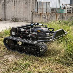 เครื่องตัดหญ้าแบบ Zero Turn Crawler ใช้เครื่องยนต์เบนซิน ได้รับการรับรองมาตรฐาน Ce Epa พร้อมรีโมทคอนโทรล สำหรับใช้งานในฟาร์ม จัดส่งฟรี - Product Image 3