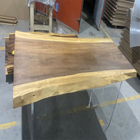 Noyer sud-américain en bois massif grand bureau d'ordinateur vente directe d'usine Version Simple