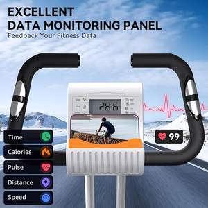 <span class=keywords><strong>Vélo</strong></span> d'exercice pliable en acier, résistance magnétique silencieuse à 16 niveaux, capacité utilisateur de 300 livres, <span class=keywords><strong>vélo</strong></span> d'intérieur pour la maison - Product Image 2