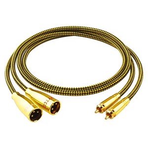 Câble double <span class=keywords><strong>RCA</strong></span> vers <span class=keywords><strong>XLR</strong></span> mâle/femelle <span class=keywords><strong>XLR</strong></span> vers <span class=keywords><strong>RCA</strong></span> POUR Câble Phono Câble de connexion audio stéréo HiFi Câble de microphone - Product Image 1