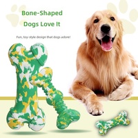 Jouet à mâcher pour chien biodégradable, résistant aux morsures, nettoyage dentaire, jouets à mâcher en caoutchouc naturel pour les molaires