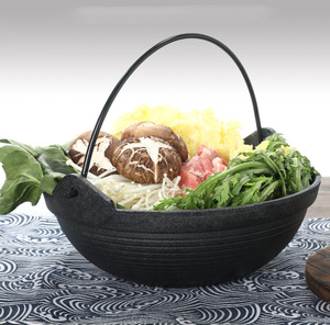 Sukiyaki หม้อแบบแขวนทำจากเหล็กหล่อเตาถ่านถ่านสำหรับบาร์บีคิวหม้อต้มร้อนสไตล์ญี่ปุ่น - Product Image 4