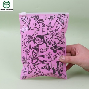 Échantillon gratuit de sacs en plastique transparents à fermeture éclair, imprimés en gravure, compostables, résistants à l'humidité, avec valve, pour vêtements, chaussures et chaussettes - Product Image 6