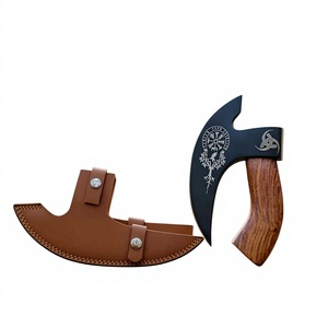 Couteau à pizza Damas de haute qualité, couteau à pizza à bascule en acier fait main avec manche ergonomique en bois - Product Image 3