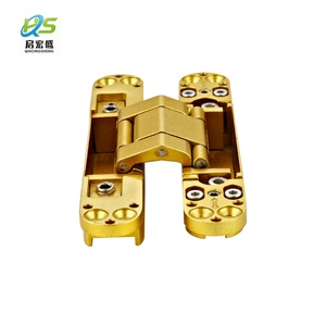 Modern Satin Gold 180 Degree Concealed Hinge Anti-corrosion Polished Door Silent 3d Hidden Bld-a01-4 180 Degree Opening Full - Product Image 4