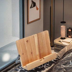 <span class=keywords><strong>ชั้น</strong></span><span class=keywords><strong>วาง</strong></span>หนังสือข้างเตียงคุณภาพดี ดีไซน์เรียบง่าย ทำจากไม้ธรรมชาติ ใช้สำหรับอ่านหนังสือ <span class=keywords><strong>วาง</strong></span>ตำราอาหาร บน<span class=keywords><strong>เตียง</strong></span>ได้ - Product Image 2