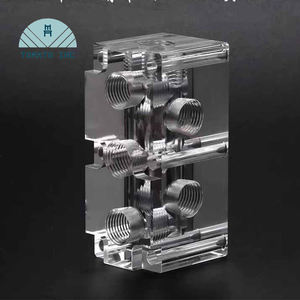 Bloque de Acrílico Transparente con Tallado Interno, Perforación, Pulido de Diamante, Productos de Vidrio Orgánico, Tallado CNC - Product Image 2