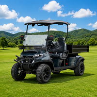 Voiturette de golf électrique LEIBIN, buggy tout-terrain, boîte de chargement, 4 roues motrices, batterie lithium 72V, 3,5-7,5KW, 2 places, freins à disque avant, 30-50Km/h, 90km, acier