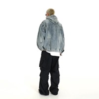 Sweat à Capuche Unisexe de Haute Qualité Motif Uni, Veste Courte Personnalisée avec Poche pour Denim Tears, Pull d'Automne Homme Femme