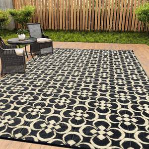 Alfombras <span class=keywords><strong>de</strong></span> paja <span class=keywords><strong>de</strong></span> plástico tejidas para exteriores, portátiles, reversibles, grandes, impermeables para oración, Picnic, uso interior/exterior, alfombras <span class=keywords><strong>de</strong></span> área para exteriores - Product Image 1