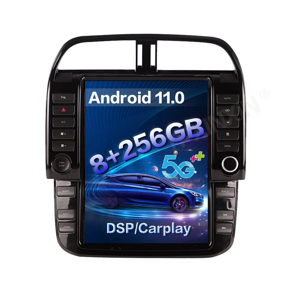 Rádio multimídia automotivo, rádio multimídia para carros com android 11 8 + 256g, ritmo f, 2016-2019, dvd player, carplay, sem fio, estilo tesla, gps, navi