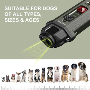 Repelente de perros ultrasónico recargable portátil para disuadir ladridos de perros hecho de nailon y plástico - Product Image 3