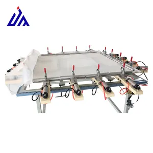Simple pneumatic silk screen printing machine mesh stretcher for frame mesh