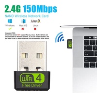 Mini 150Mbps USB Wifi receptor Dongle 802,11 5dBi antena Combo adaptador Wlan Stick 150M inalámbrico Dongle producto externo Stock