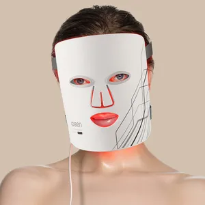 Home use 4 in 1 infrared red led light skin therapy led mask light therapy silicone led facial mask for skin care