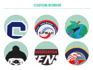 Patch Ricamate 3D Personalizzate OEM, Logo Personalizzato <span class=keywords><strong>Online</strong></span>, Applicazione a Caldo/Adesiva per Vestiti, Cappelli, Charm - Product Image 6