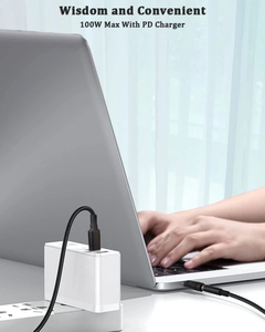 Câble de charge USB Type C PD 100W, cordon de charge USB C, convertisseur de prise USB C vers adaptateur d'alimentation pour ordinateur portable, connecteur pour ordinateurs portables universels - Product Image 4