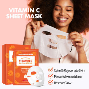 Корейская листовая маска, Органический Уход за кожей, витамин С, отбеливающая маска для лица, Отбеливающая увлажняющая маска для лица - Product Image 3